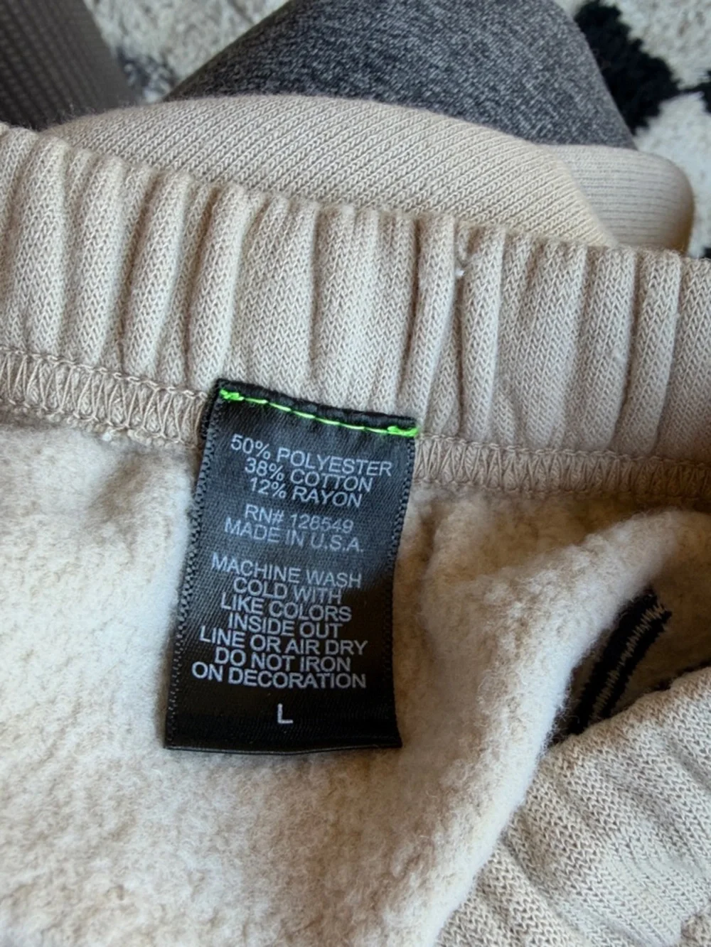 Womens Aviator Nation Neutral Sand Sweatpants - Picture 11 of 16